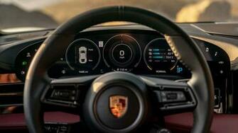 Porsche Taycan Turbo S 4k Interior Wallpaper HD Car