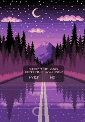 Pixel Art Pastel Purple Wallpaper