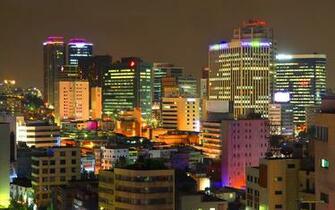 Seoul City Nightlife Wallpaper Pixel HD