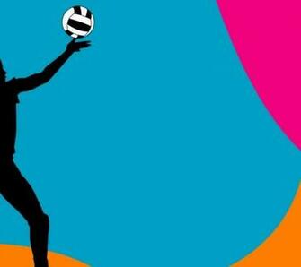 Colorful Volleyball Ball Background Background