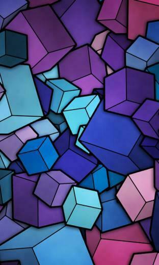 Coloured Squarescool Phone Background For Girls