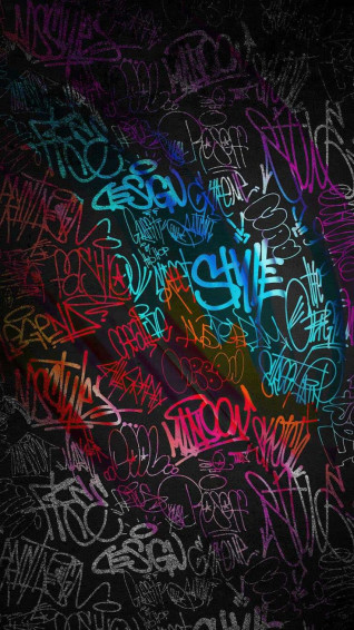 Graffiti Typos iPhone Wallpaper HD