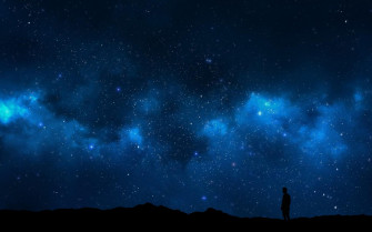 Digital Art Alone Landscape Space Isolation Night