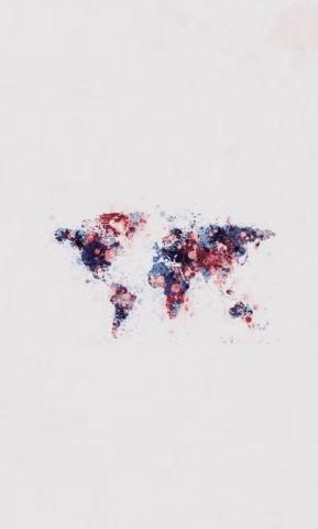Colourful Map Wall Paula Wallpaper Designs World