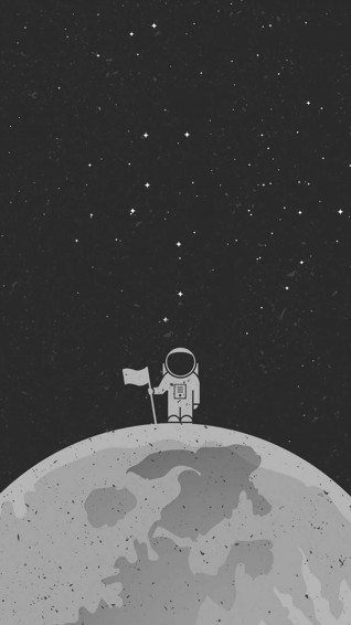 Cartoon Astronaut Wallpaper