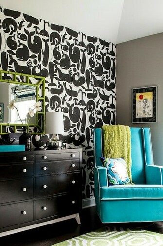 Whale Wallpaper Nursery Little Whales