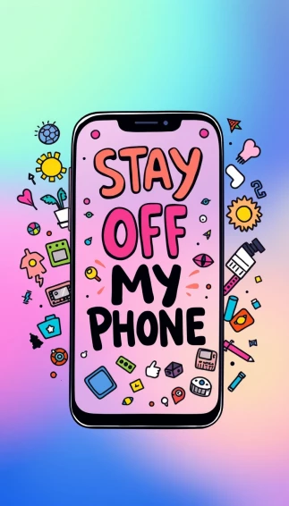 Stay Off My Phone Wallpaper