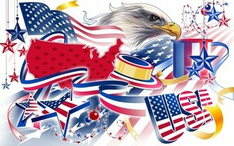 Usa July Wallpaper Stock Photos