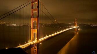 Wallpaper Golden Gate Bridge By Night San
