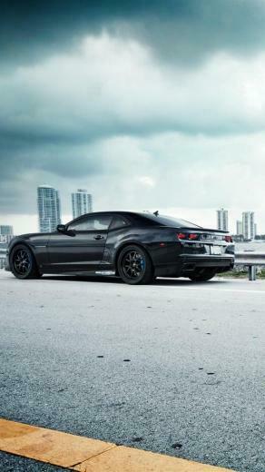 Chevy iPhone Wallpaper Chevrolet Camaro Gray
