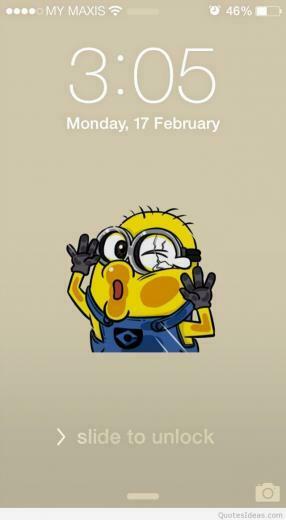 Funny Mobile iPhone Minions Wallpaper Background