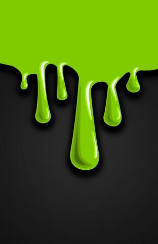 Dripping Slime Green Art Print By Nicholas Musi X Small