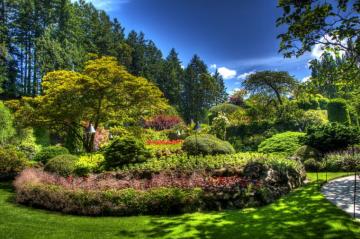 Butchart Victoria Canada HD Wallpaper Background Image