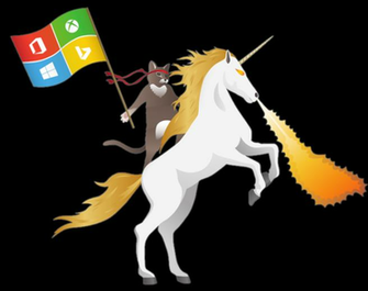 Ninjacat Unicorn With Hololens And Transparent Background