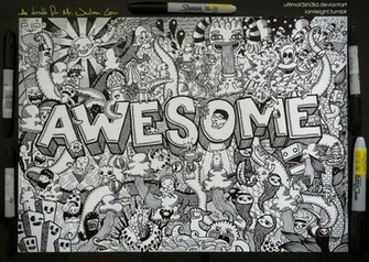 Commissioned Doodle Awesome By Lei Melendres