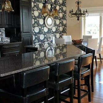 Wallpaper Backsplash Dining Rooms