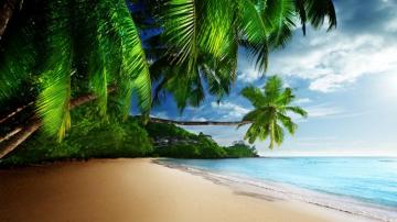 Tropical Beach Paradise 4k Ultra HD Desktop Wallpaper