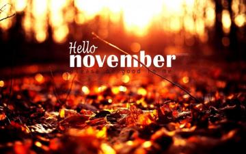 Hello November Computer Wallpaper Top