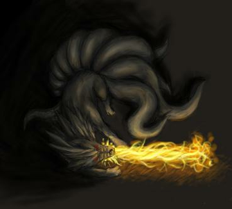 Dark Ninetales By Silfverpaw