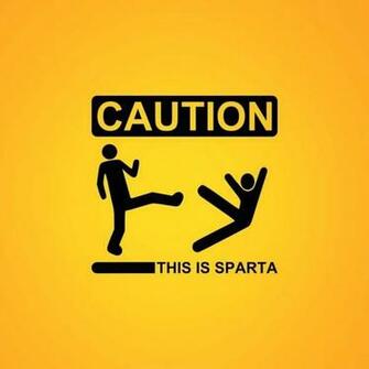 Caution This Is Sparta Wallpaper For Apple iPad Mini