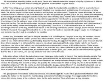 Of The Yellow Wallpaper Essays Gradesaver