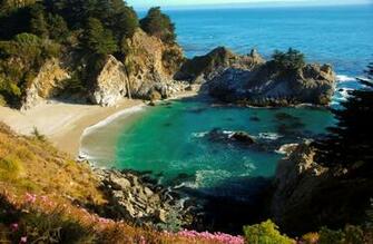 Big Sur S Famous Mcway Falls And Driving Down Highway The