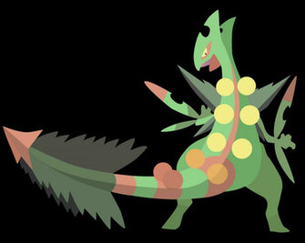 Mega Sceptile Pokemon Oras Vector By Firedragonmatty On