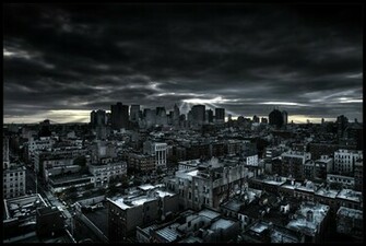 Dark City Wallpaper Metal Science Fiction Fond D Cran