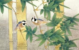 Wallpaper Art Flowers And Birds
