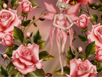 Pink Barbie Fairy Background Wallpaper
