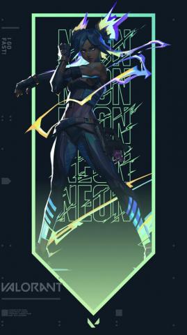 Valorant Neon Wallpaper On