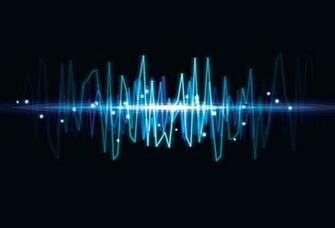 Wave Light Vector Background Set Background