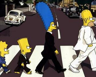 Abbey Road Beatles The Simpsons HD Wallpaper Hq Desktop