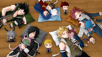 Fairy Tail Characters In Cozy HD Wallpaper