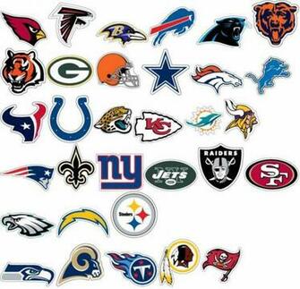 All Nfl Team Logos Nfllgs Logo Stickers