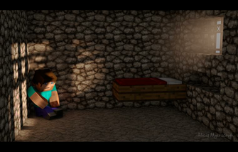 Minecraft Prison Cell HD Render Wallpaper By Aliciamyerscough On