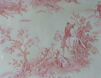 Horse And Hound Wallpaper Just Lovely In It S Red Toile