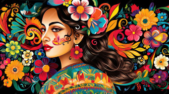 Hispanic Heritage Month Vibrant Background Celebrating Latin Culture Wallpaper