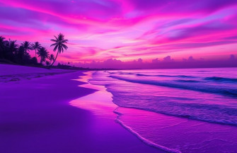 Purple Beach Wallpaper