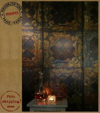 Global Market Import Wallpaper Made Of Netherlands Brooklyn Tins