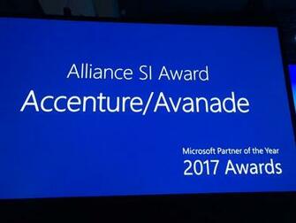 Adam Warby On Well Done To Avanade Accenture Us