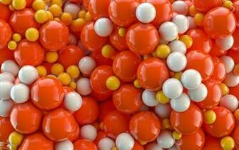 Orange And White Balls Wallpaper