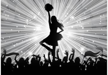 Vector Cheerful Cheerleading Background Vectors