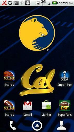 Officially Licensed University Of California Bears Live Wallpaper