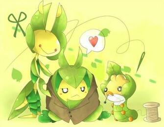 Tags Pok Mon Swadloon Leavanny Sewaddle Pixiv Id