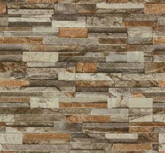 Sarah Interiors Stone Brown Beige Wallpaper And