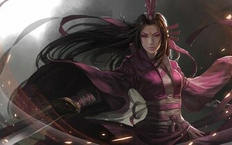 Fantasy Anime Girl With Sword HD Wallpaper