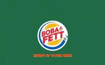 Boba Fett Front Parody Logos Burger King Wallpaper Art HD