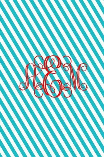 Let S Be Preppy Diy Monogrammed Phone Background