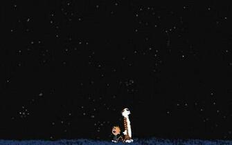 Calvin Hobbes Stars Wallpaper